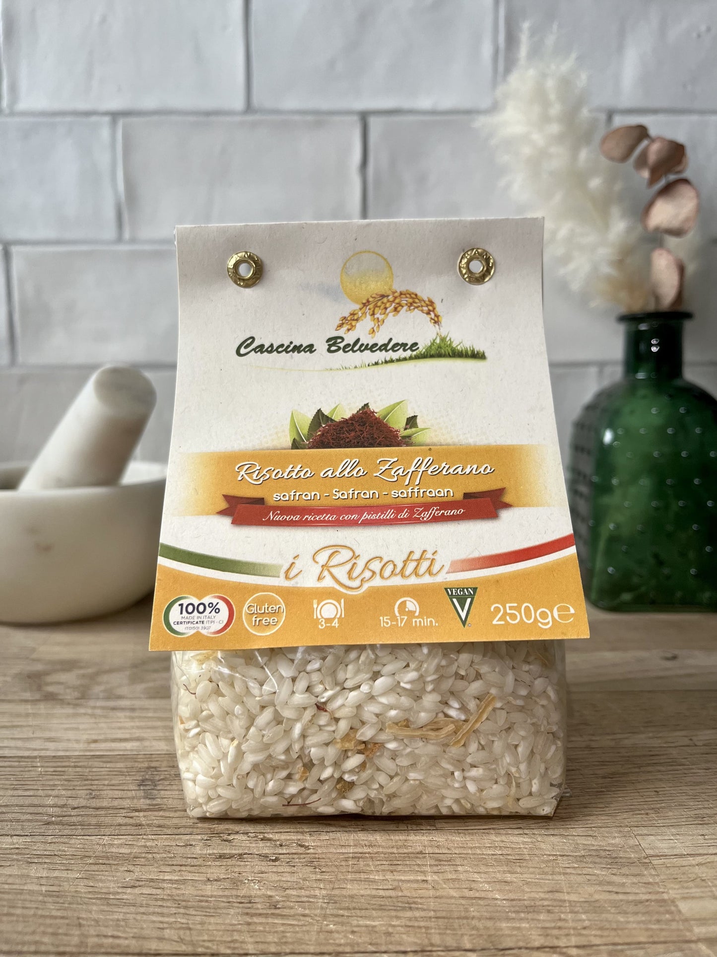 Risotto à la milanaise Cascina Belvedere