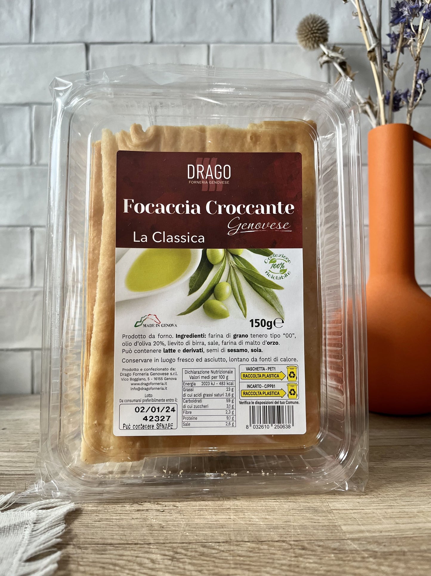 Focaccia Croccante Genovese - Drago